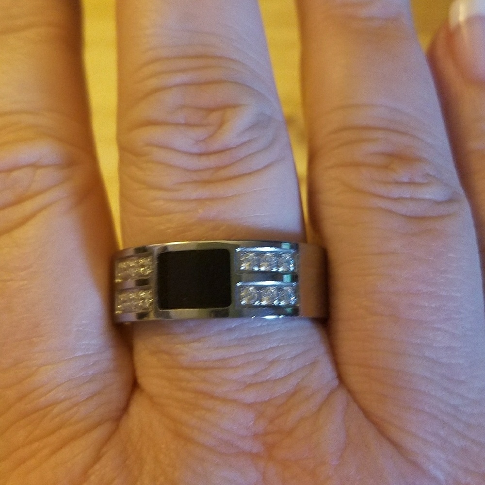 Men's Black Onyx Stainless Band